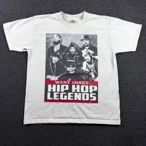 VTG Pro Team West Coast Hip Hop Legends Men's XL Snoop Dogg 2Pac Eazy-E Ice Cube